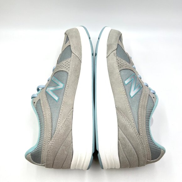 9.5D 9.5 WIDE WIDTH New Balance 877 Gray Light Blue Sneakers‎ Shoes - Picture 7 of 12
